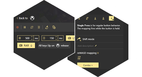 Add Combos to Start and Release activators